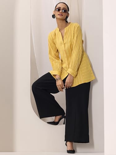 Image of Libas Solid Silk Blend Straight Kurta Set for Women Suit