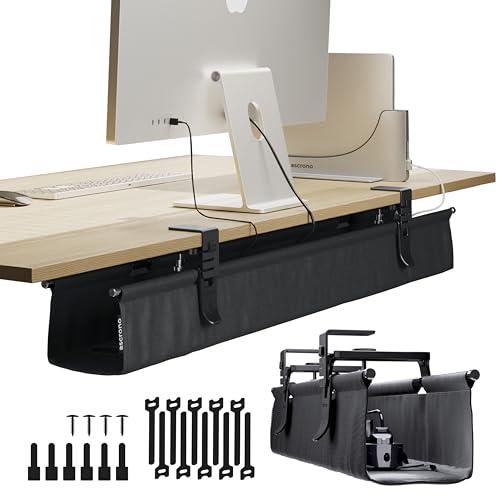 Original No Drill Under Desk Cable Management Tray 40.6" - Premiu...
