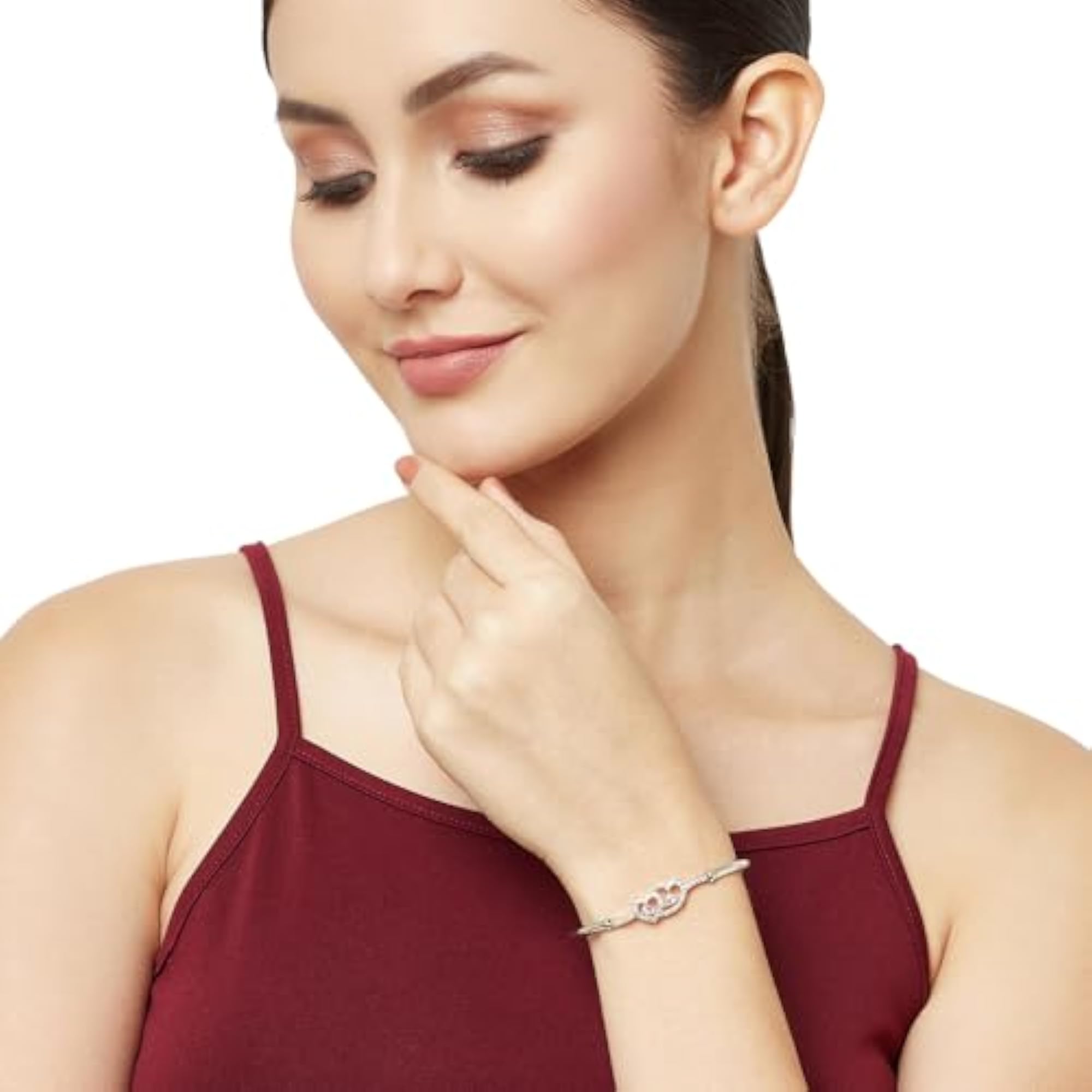 Elegance Zircon Bracelet with Wristband Style