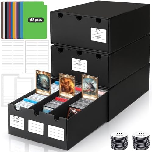 AOBOPLE Card Box for Over 9000 Collectible Cards, Storage Box wit...