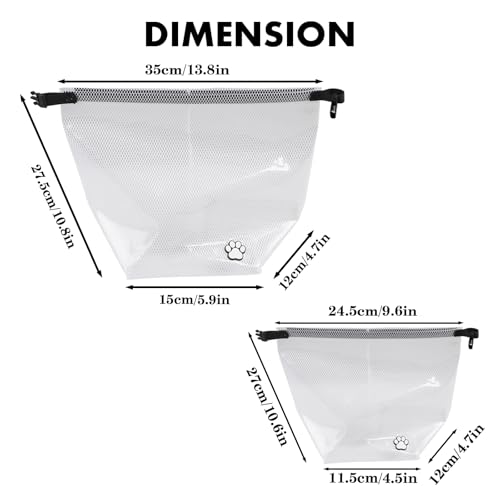 Hundefutter-Reisetasche, Reisebehälter für Hundefutter, 2 Stück, wasserdicht, 10 kg, perfekt für Campingausflüge, Hundepensionen und Wochenendausflüge