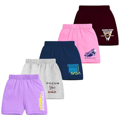 Image of MIST N FOGG Boys&Girls Cotton Shorts Pack of 5