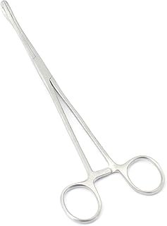 TeckMed O.R. Grade Sponge Forceps, 9 in, Straight, Stainless Steel