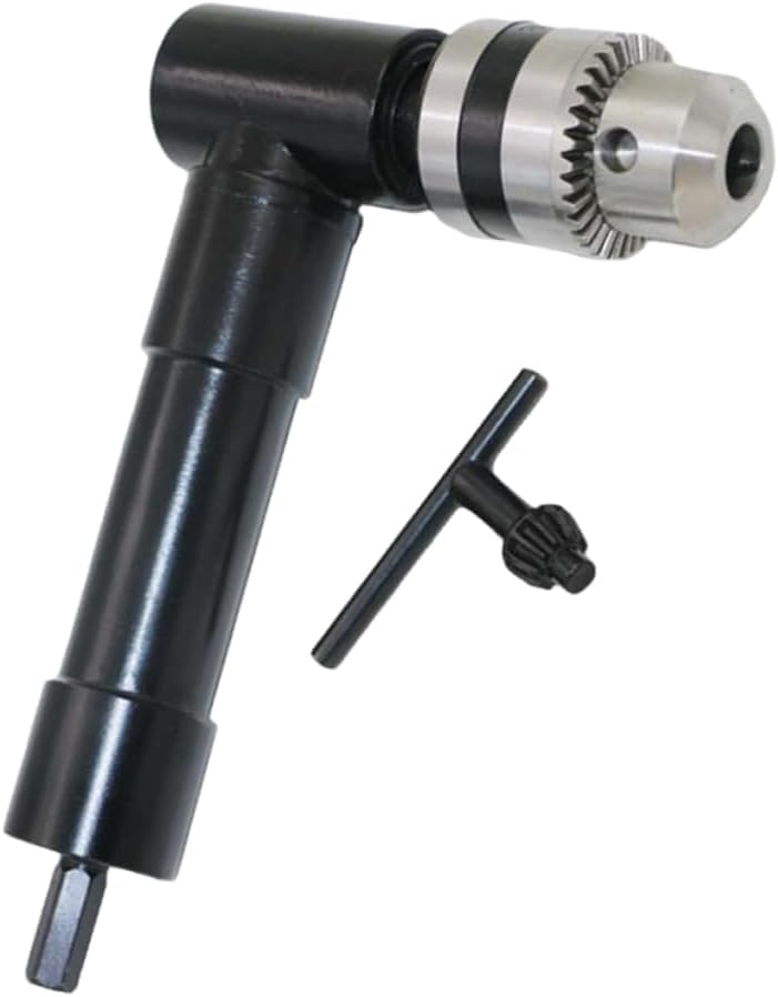 Angoily 90degree Electric Drill Attachment Adapter Right Angle Drill Bit Extension Chuck Adapter for Tight Spaces