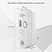 D MODUN Gas Detector, Natural Gas/LPG/City Coal Gas Leak Detector, Plug-in Sensor Gas Monitor with Sound Alarm and LED Display, Methane Propane Butane Combustible Gas Alarm for Kitchen RV Garage-White