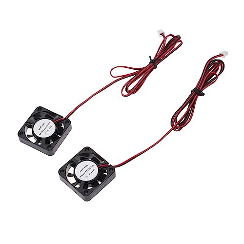 BUGUUYO 4pcs 12v Brushless Cooling Fan for 3d Printer Hot Ends Plastic Dc Fan with 2pin Connector for DIY Extruder