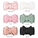 CÉLLOT 6 Pcs Baby Bows Headbands Nylon Hairbands Baby Girl Bows Hair Accessories for Newborn Infant Toddler Essentials (Avocado Series)