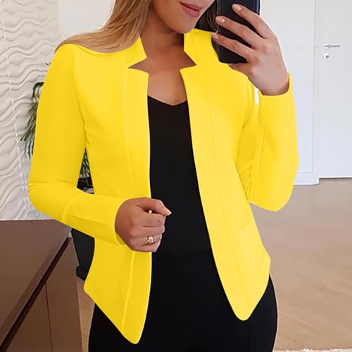 Women's Work Office Blazer Fall Fashion Business Casual Long Sleeve Petite Blazer Dressy Suit Jackets Trendy Outfits4