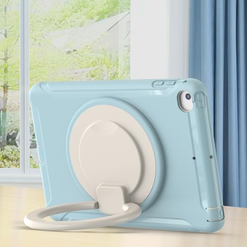 Coque iPad mini 5/4 bleu ciel robuste en silicone hybride avec béquille 360 - 7