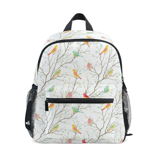 Sac à dos cool garçons filles oiseau coloré imperméable scolaire taille S