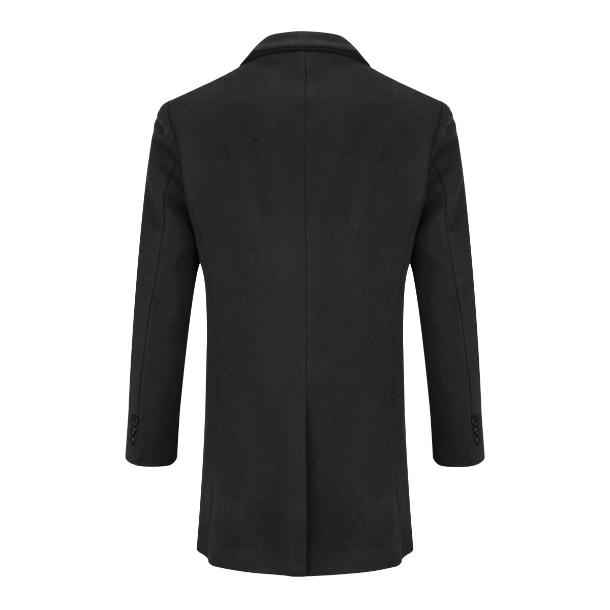 Allthemen Cappotto Lungo da Uomo Casual Trench Invernale in Lana Cappotti Spessa a Due Petti Outerwear a Vento Parka