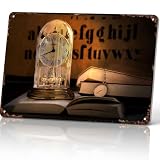 Clock Books Pocket Watch Library Metal Sign 8 x 12 Inch