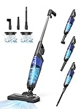 Aspiron Handle Vacuum Cleaner with Cable Handheld Vacuum Cleaner 600 W 20000 Pa Powerful Suction Power and 10 m Power Cord 5-in-1 Small Vacuum Cleaner with Filter Long Running Time for Hard Floors