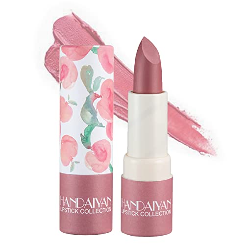Wimode Matte Nude Lipstick,Silky Velvet Lip Gloss Waterproof Long Lasting Lipstick for Women Lip Stick Non-Stick Cup(003#)