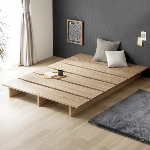 モダンデコ すのこベッド ベッドフレーム 木製　シングルサイズ (ブラウン) MODERN DECO ベッド ベッドフレーム シングル すのこベッド