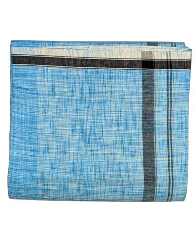 Image of Self Design Lungi & Dhoti for Men (Unstitched)| Lungi for Mens Cotton Blend | 2 Meter | Soft, Lightweight & Breathable Fabric | Ethnic Wear for Daily Use