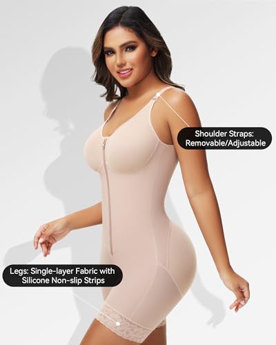M MYODRESS Fajas Colombianas Moldeadoras Full Body Shaper Post Surgery Stage 2/3 Tummy Control Compression Garment3