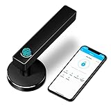 🔓 【Cerradura inteligente 3 en 1】 Cerradura de puerta inteligente con entrada sin llave 3 en 1, desbloqueo en un solo paso: huella digital, aplicación Bluetooth, llave. El conveniente sistema de administración de aplicaciones es compatible con dispositivos IOS y Android. Puede controlar de forma remota a través de Wife Gateway (se vende por separado) y el control de voz a través de Alexa (se vende por separado).