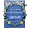 DOLON Gift for Granddaughter Bracelet Jewelry with Rhinestone Balls Faux Pearl