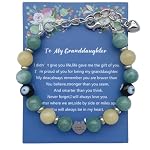 DOLON Gift for Granddaughter Bracelet Jewelry with Rhinestone Balls Faux Pearl