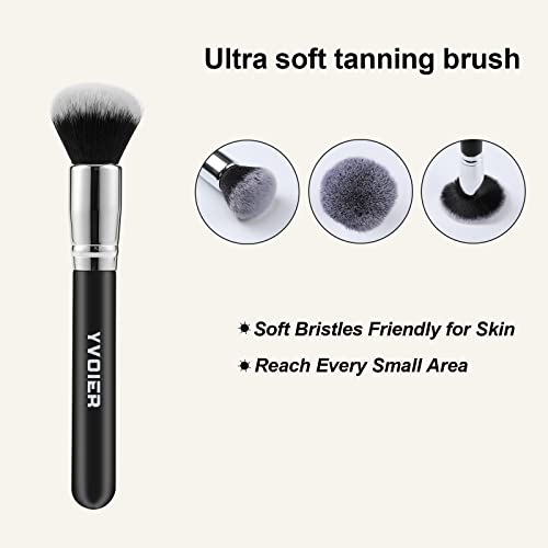 Image of Yvoier Streakless Self Tanning Mitt Applicator Kit, 5 Pack Self Tanner Mitt with Tanning Glove, Self Tanner Back Applicator, Tanning Brush, Mini Face Glove and Exfoliating Mitt