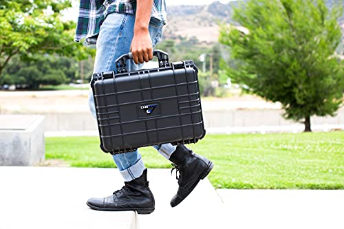 Casematix Graded Card Case Compatible With 90+ Bgs Psa Fgs Graded Sports Trading Cards, Waterproof Graded Slab Card Storage Box With Three Custom Card Carrying Case Impact Absorbing Foam Slots #TOP4