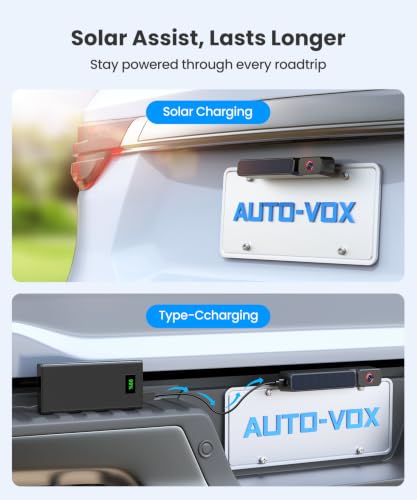 Image of AUTO-VOX Solar Wireless Backup Camera, 3 Minute Easy Install