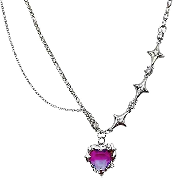 See full amazon price history chart for SAVARNA Heart Pendant Necklace for Women Girl Fashion Zircon Stars Clavicle Chain Aesthetic SAVARNA Heart Pendant Necklace for Women Girl Fashion Zircon Stars Clavicle Chain Aesthetic (B0DB72Y339) Amazon Price History, Amazon Price Tracker