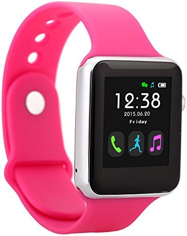 AFyou Bluetooth Camera Smart Watch Anti-lost Fitness Tracker Android Wristwatch (Pink)