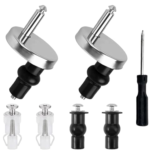 6 Stück WC Sitz Befestigung,Schrauben für Toilettensitz, Scharnier für Toilettendeckel Befestigung, Toiletten Sitz Reparatur Teile, Blindloch Befestigungen Scharniere für Toilettensitze