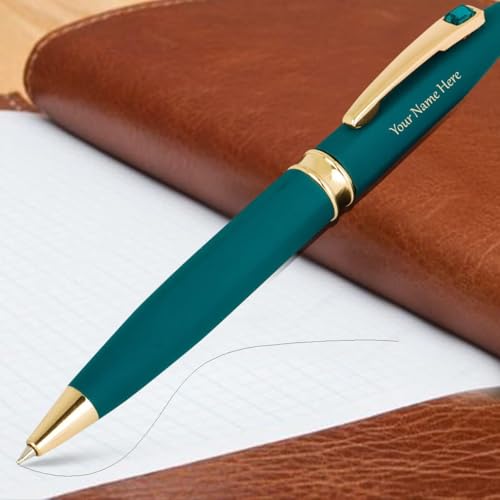 Image of Roshfort Personalized Metal Pen with Blue Ink Signature Pens Customize Print Name Gift SEND DETAIL WHATSAPP +91 9631056748