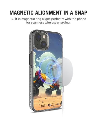 Image of DailyObjects Uprising Stride 2.0 Magnetic Case Cover Compatible with iPhone 15 | Wireless Charging Slim Back Cover | 2 Layer Edge Protection & Shockproof