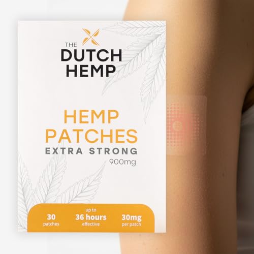Topical Hemp Patches Extra Strong - 900mg - 30 x 30 mg per Patch - Transdermal Adhesive Discreet Patches -Effective and Practical up to 36 Hours