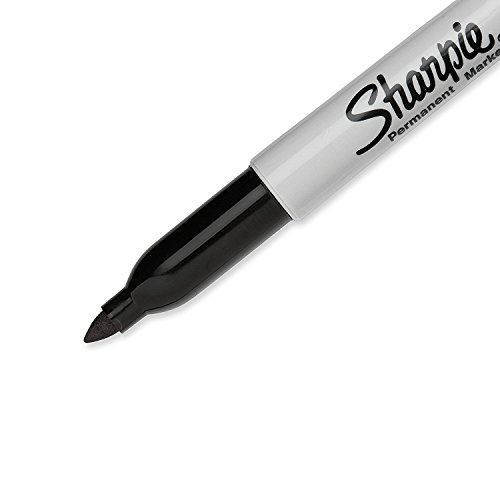 Sharpie Permanent Markers, Fine Point, Black Ink, Pack Of 12 (30162) #TOP4