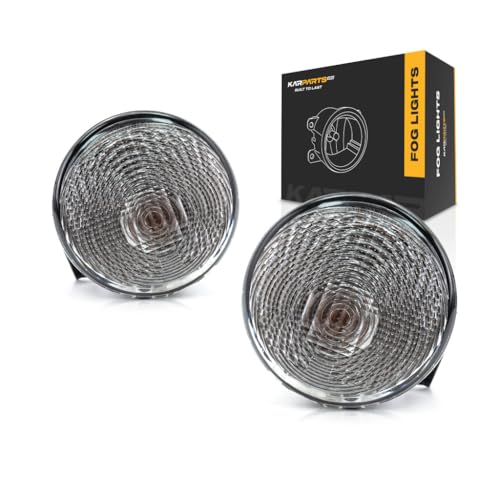 For Jeep Wrangler 2014 2015 2016 2017 Turn Signal Light Driver and Passenger Side | Pair | Front | Clear Lens | Replacement For CH2526103, CH2527103 | 68200291AA, 68200290AA