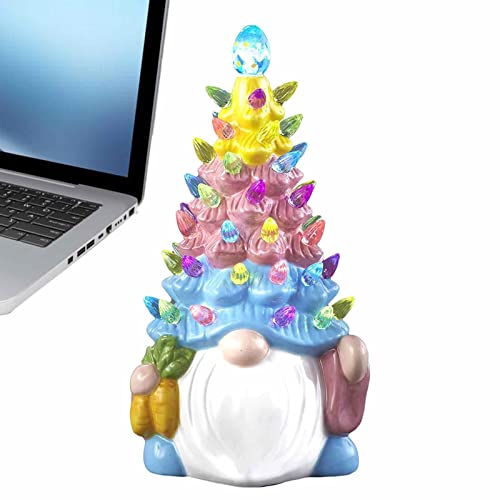 Estatueta de gnomos de resina, Decorações de gnomos de resina luminosa para quintal, Decoração exter