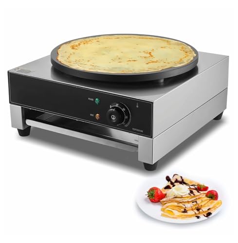 Image of 16-Inch Electric Crepe Maker Commercial Crepe Machine 1700W Non-stick