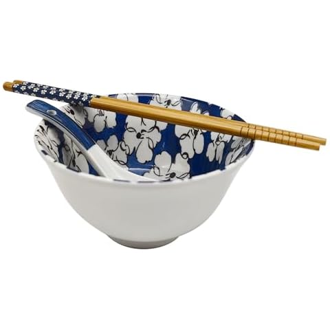 KeQiu 5 Inch Ceramic Bowl Set Cover