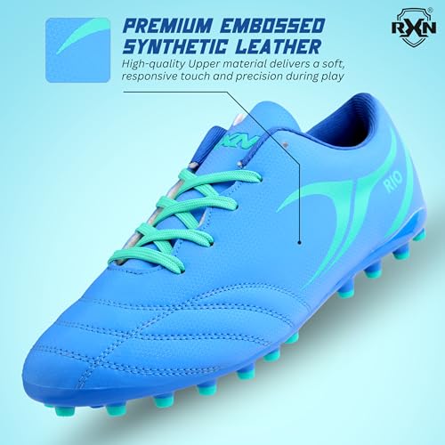 Image of RXN Men's Turbo Football Studs | Lightweight & Durable Cleats Football Shoes | Superior Traction for All Pitches | Premium Comfort & Performance for Every Match