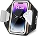 Fascia da Braccio Porta cellulare Braccio Progettazione 3D Fascia Braccio con Borsa Auricolare, Fascia Sportiva da Braccio Portacellulare per Correre Armband per iPhone 15/14/13 Pro Max Fino a 6,9' immagine