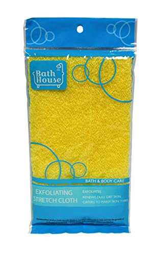 Exfoliating Stretch Shower Cloth Yellow image 2