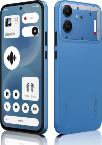 Image of Nothing Phone (4b) 5G (Blue, 8GB RAM, 256GB Storage) | Snapdragon 6 Gen 4 Processor | 6.77-inch FHD+ AMOLED Display | 6000mAh Battery | 50MP + 8MP Dual Camera | Android 16