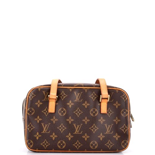 Pre-Loved Cite Handbag Monogram Canvas MM, Brown3