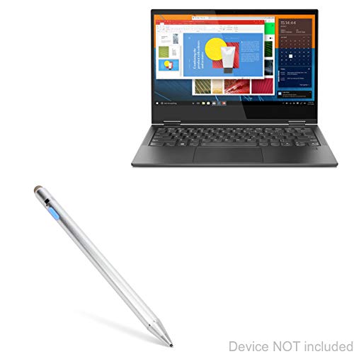 BoxWave Stylus Pen Compatible with Lenovo Yoga C630 (13.3 in) (Stylus Pen AccuPoint Active Stylus, Electronic Stylus with Ultra Fine Tip for Lenovo Yoga C630 (13.3 in) - Metallic Silver