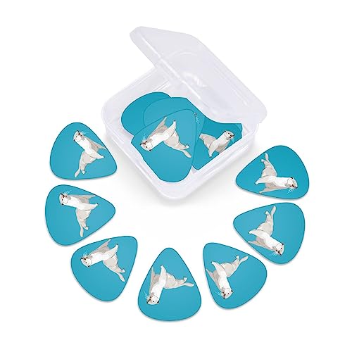 Otter Lot de 12 médiators tendance et durables dans une boîte pour ukulélé guitare électrique basse - Les Beatles, Paul McCartney, John Lennon, RIngo Starr, George Harrison Otter Lot de 12 médiators tendance et durables dans une boîte pour ukulélé guitare électrique basse – Image 7