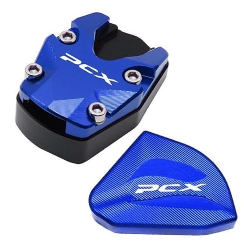 PCX160 PCX150 PCX125 �Ή� �T�C�h�X�^���h �g��x�[�X �L�b�N�X�^���h�p�b�h ������? ����~�� ���萫���� �A���~�� CNC ���H �o�C�N�J�X�^���p�[�c (�u���[)