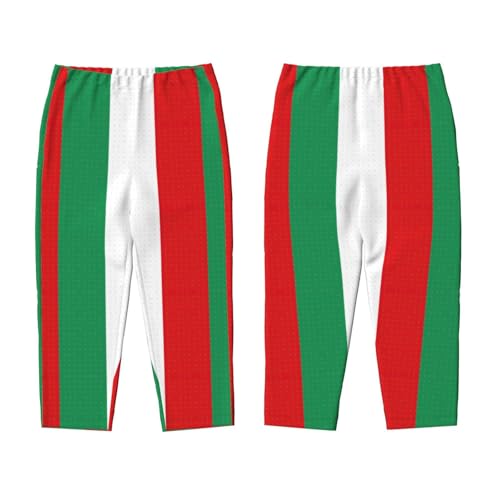 Italian Flag Kids Full Print Bottoms ,Soft Cotton-Like Fabric, Elastic Waist For Casual Play And Daily Wear3