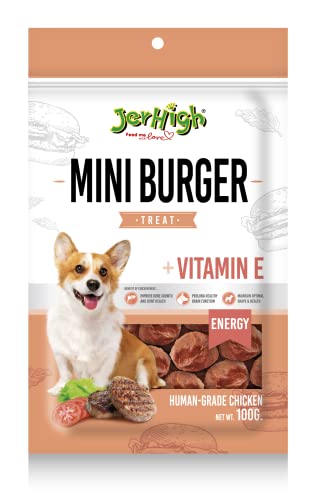Jerhigh Chicken Dog Treats, Human Grade High Protein Chicken, Fully Digestible Healthy Snack & Training Treat, Free from by-Products & Gluten, Mini Burger (24 X 100g) Sold by DogsNCats (B08SLZG4L3) Amazon Price History, Amazon Price Tracker