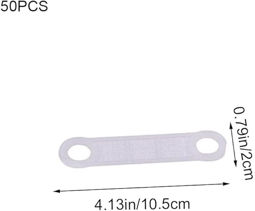 Miniatura 7 de 50 piezas de goma antideslizante transparente para colgar ropa, tiras transparentes, almohadillas para perchas de plástico de madera, tiendas para