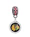 Chicago Blackhawks Crystal Charm Fits European Style Large Hole Bead Bracelets